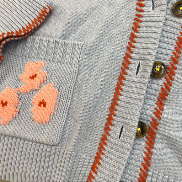 Kerri Rosenthal Cashmere flower sweater - Picture 3 of 4